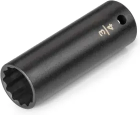 Tekton 020209997796 1/2 Inch Drive X 3/4 Deep 12-point Impact Socket