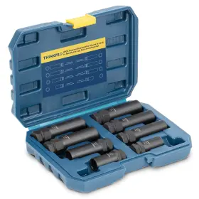 Tp0008 Thinkpro 8 Piece Spline Lug Nut Master Key Set Universal Locking Removal Tool