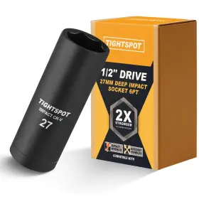 Is12d27mm6-tw Tightspot 1/2 Inch Drive 27 Mm Deep Impact Socket With Anti-rounding 6 Point Design He