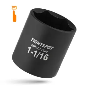 Is12s1-116in6 Tightspot 1/2 Inch Drive - 1 1/16 Shallow Impact Socket 6pt