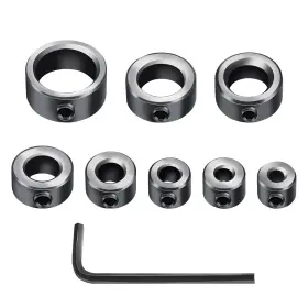 Tiosamd 445047771743 Depth Stop Drill Bit Collar Set Includes 1/8 Inch 3/16 1/4 5/16 3/8 7/