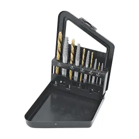 16013 Titan 10 Screw Extractor And Left Hand Drill Bit Set