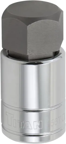 Titan 802090156700 15670 1/2-inch Drive X 1-inch Hex Bit Socket 1 Factory