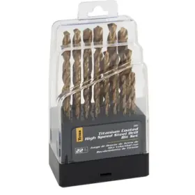 Tit32963 Titan 802090329630 Drill Bit 22 Piece Titanium