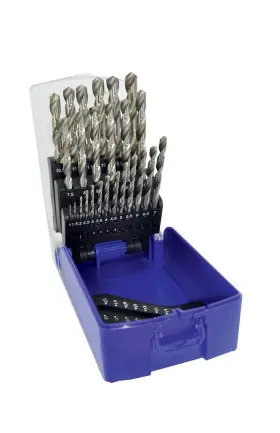 11451070017 Tivoly 25-piece Metal Drill Bit Set Hss Ground - Drilling Standard Steels ... Fast Ship