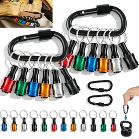 Tksdwblty 190825545498 12pcs Keychain Bit Holder For Impact Driver 1/4 Inch Socket Hex Shank Screwdrive