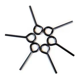 203936 Tkypzy 6 Pack Allen Wrench Hex Key For Push Bar Door Panic Exit Devices Black