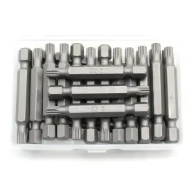 73181 Tmax 25 Pc M5 Spline 12p 2 Inch Impact Ready Screwdriver Insert Bits 1/4 Shank