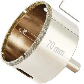 Tool 313108193193 2 3/4 Inch Diamond Hole Saw With Pilot Bit Tile Drill Bits For Granite
