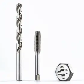 Toolant 975500465229 M12 X 1 Tap And Die Set With 11mm Drill Bit Combo For Threading