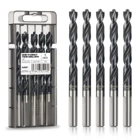 Toolant Ta01062016 3/8 Cobalt Drill Bit Set Pro Titanium Aluminum Nitride Coated Tialn W