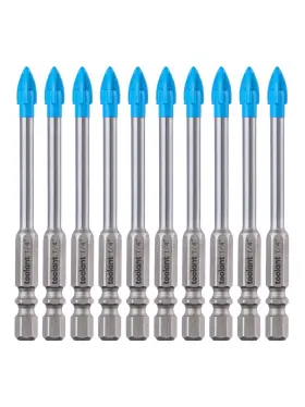 Ta01077002 Toolant 1/4 Inch Glass And Tile Drill Bit 10pc Set Bits For Til