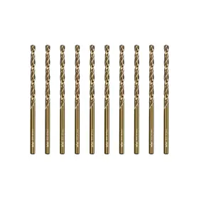 O06qmz05 Tools Cobalt Drill Bit Set 10pcs 1/8 Inch M35 High Speed Steel Jobber Length Ki O06qmz05 Tools Cobalt Drill Bit Set 10pcs 1/8 Inch M35 High Speed Steel Jobber Length Ki