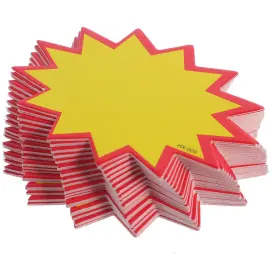 Topperfun Ee216pjz9nr330752fdp59 200pcs Star Burst Signs 2.75x1.97in Blank Sale Price As Shown