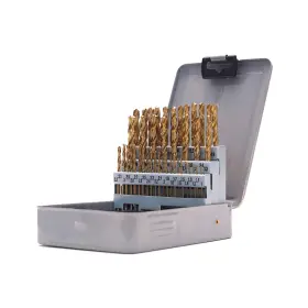 Mswkx-fpsf-cf3168 Tortoiseshell 51-piece Metric Index Drill Bit Set 1.0-6.0 Mm Hss With Tin Coating