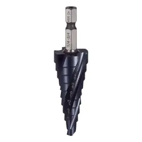 Uimoso 1/4 3/4 Step Drill Bit To Inch With Hex Shank High-speed Steel