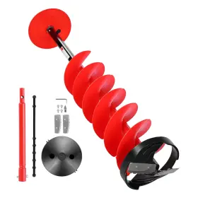 Bzzt8yc41incojryp001 Uimoso 8-inch Diameter Nylon Ice Auger Bit With Adapter And Extension Rod