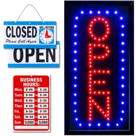 Stfs05 Ultima Led Neon Open Sign For Business Vertical 17 Inch X 10 Model 5