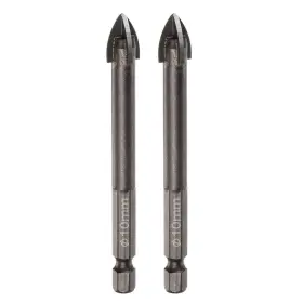 S23122100ux6421 Unique Bargains 2pcs Titanium Masonry Drill Bit Triangle W Hex Shank