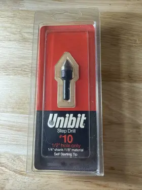 Unit 038548103105 Vintage Unibit Step Drill #10