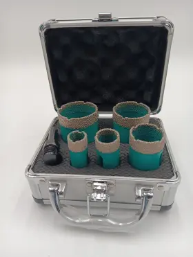 Uoou 624982130380 6 Pc Diamond Core Drill Bits Bit Set For Tile Granite Brick Ceramic