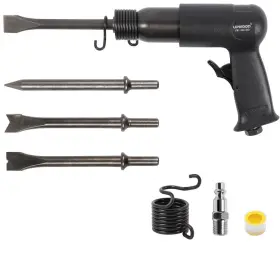 Uw-ah190 Upwood 674012989402 Medium Barrel Air Hammer Kit With Quick Change Retainer And 4 Chisels