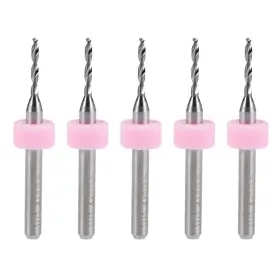 Uxcell 041814500645 5pcs 1.4mm Tungsten Carbide Cnc Engraving Print Circuit Board Pcb Drill Bits