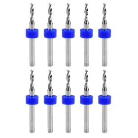 Uxcell 041814500799 10pcs 2.2mm Tungsten Carbide Cnc Engraving Print Circuit Board Pcb Drill Bits