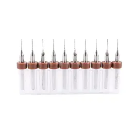 Uxcell 041814500904 10pcs 0.5mm Carbide Cnc Engraving Circuit Board Micro Pcb Drill Bits