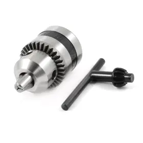 13042000 Uxcell Drill Chucks 3/8-24unf Threaded 1.5-10mm Capacity With Chuck Key For