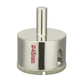 Uxcell 601382490009 45mm Dia Diamond Particles Coating Tip Hole Saw Drill Bit For Glass