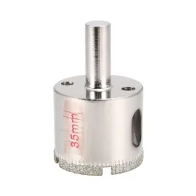 Uxcell 601382731683 1-3/8 Inch Diamond Particles Coating Tip Hole Saw Drill Bit For Glass