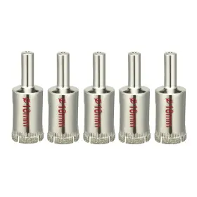 Uxcell 605322367055 5pcs 18mm Diamond Grit Hole Saw Drill Bit For Tile Glass