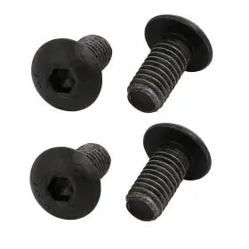 Uxcell 605322678458 4pack M5x10mm 10.9 Grade Hex Socket Reverse Left Hand Thread Screw Bolt Black