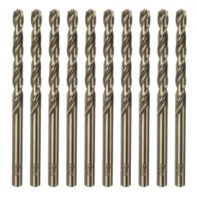 Uxcell 640283189834 10pcs Cobalt Jobber Drill Bits 5.1mm For Hard Metal Wood Plastic