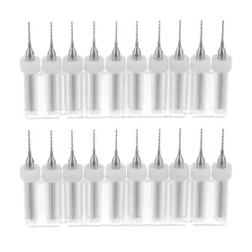 Uxcell 655692221617 20pcs 0.75mm Carbide Cnc Engraving Circuit Board Micro Pcb Drill Bits