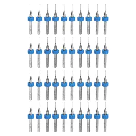 Uxcell 655692221686 40pcs 0.5mm Tungsten Carbide Cnc Engraving Print Circuit Board Pcb Drill Bits