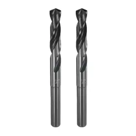 Uxcell 672668909904 2pcs 17/32 Inch Twist Drill Bits M35 High-speed Steel Hss Round Shank 6 Long