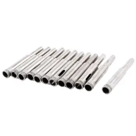 Uxcell 702105370728 12 Pcs 8mm Dia Diamond Coated Drill Bit Tile Glass Hole Saw Cutter Tool