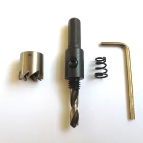 Uxcell 714998259134 Tool Drill 14 Mm Hss Bit Hole Saw Spring Loaded Insert Metal Wood Plastics