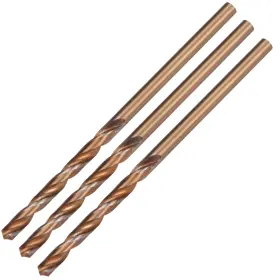 Uxcell 714998296030 3pcs 2.5mm Twist Drill Titanium Coated High Speed Steel Bit Hss M35