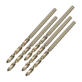 Uxcell 714998525840 2.1mm Twist Drill High Speed Steel Bit Hss M35 5% 5pcs
