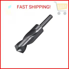 Uxcell 714998692559 1/2 Inch Reduced Shank Drill Bits 30mm Black Nitride Coated High Speed Steel