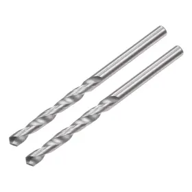 Uxcell 724708325905 2pcs 2.5mm C2/k20 Tungsten Carbide Straight Shank Spiral Flutes Twist Drill Bit