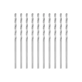 Uxcell 724708611510 10pcs 1.75mm High Speed Steel Drill Bits Fully Ground 52mm Length Bit