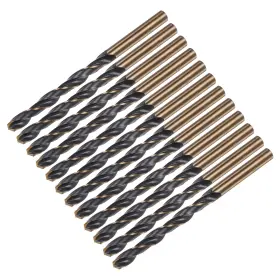 4341 Uxcell 745060731043 12pcs 6.5mm Nitride Titanium Coated High Speed Steel Hss Twist Drill Bits