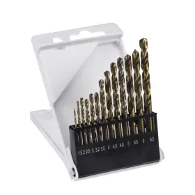 Uxcell 752374969598 13pcs High Speed Steel M35 Jobber Twist Drill Bit Set 1.5mm - 6.5mm