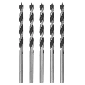 Uxcell 767153301797 5pcs Brad Point Drill Bits 4mm Precise Cutting With Tip For Woods