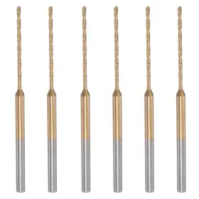 Uxcell 782685917131 6pcs 1mm Micro Engraving Drill Bits High-speed Steel Titanium Coated