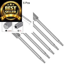 A18071300ux0177 Uxcell 5 Pcs T8 Magnetic Torx Screwdriver Bits 1/4 Inch Hex Shank 3-inch
